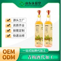 青梅露酒oem贴牌配制酒 养生露酒产品定制加工庆葆堂