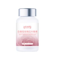 白番茄玫瑰压片糖果贴牌生产oem