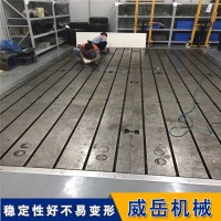 检测工件平直度用条形铸铁平台刮研开槽工作台